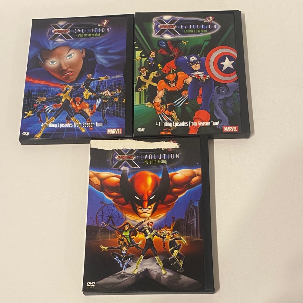 Marvel X-Men Evolution DVD Collection Lot 0f 3